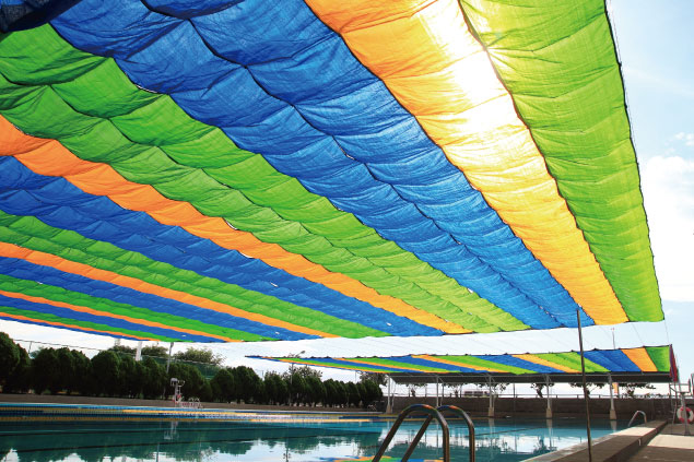 Plastic Flat Yarn swim-pool-flat-yarn